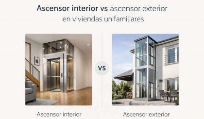 Ascensor interior vs exterior: ¿Cuál elegir para tu casa?