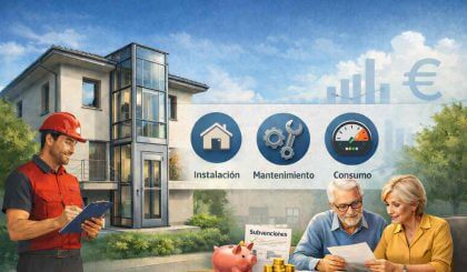 Coste total de un ascensor unifamiliar: precio, mantenimiento y consumo